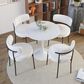 Hearth and Haven Side Chair with White Cushion in Black (Set of 2), , large