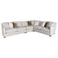 Bernhardt Ventura 4-Piece Stationary Reversible Sectional in Marble, , large