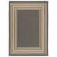 Nourison Horizon HOZ03 Charcoal 4" x 6" Indoor/Outdoor Area Rug, , large