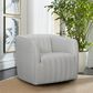 Blue River Aries Swivel Barrel Chair in Dove Gray and Black, , large