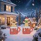 HOMLUX 2-Piece Gingerbread Man Gift Box with LED Lights in Champagne, , large