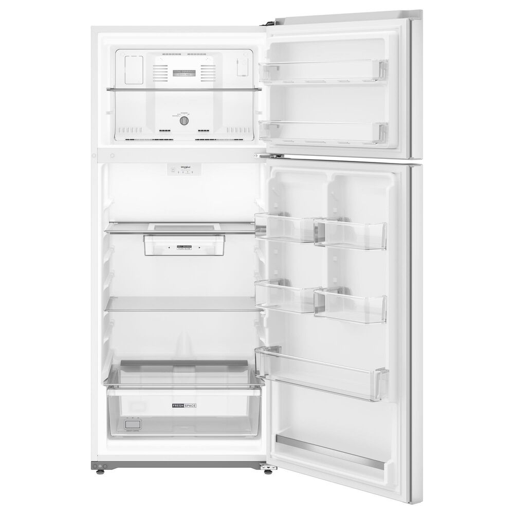 Whirlpool 18 Cu. Ft. Top Freezer Refrigerator with Total Coverage Cooling in White, , large