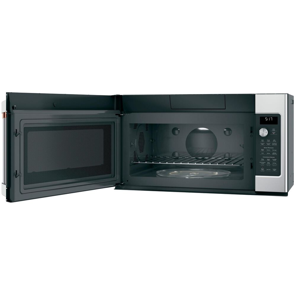 Cafe 2.1 Cu. Ft. Over The Range Microwave Oven in Stainless Steel with Brushed Stainless Handles, , large