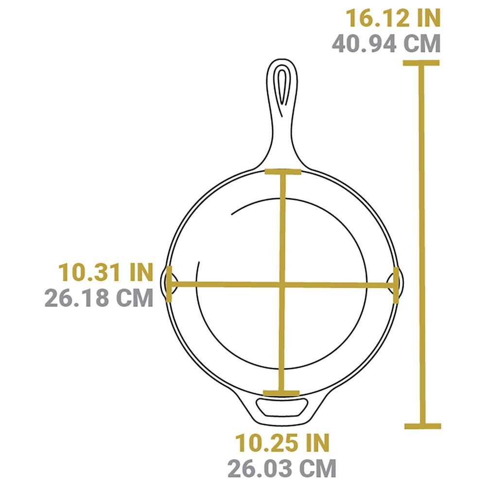 Lodge 12" Texas Seasoned Skillet in Black, , large