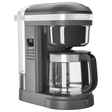 KitchenAid 12 Cup Drip Coffee Maker with Spiral Showerhead in Matte Charcoal Grey, , large