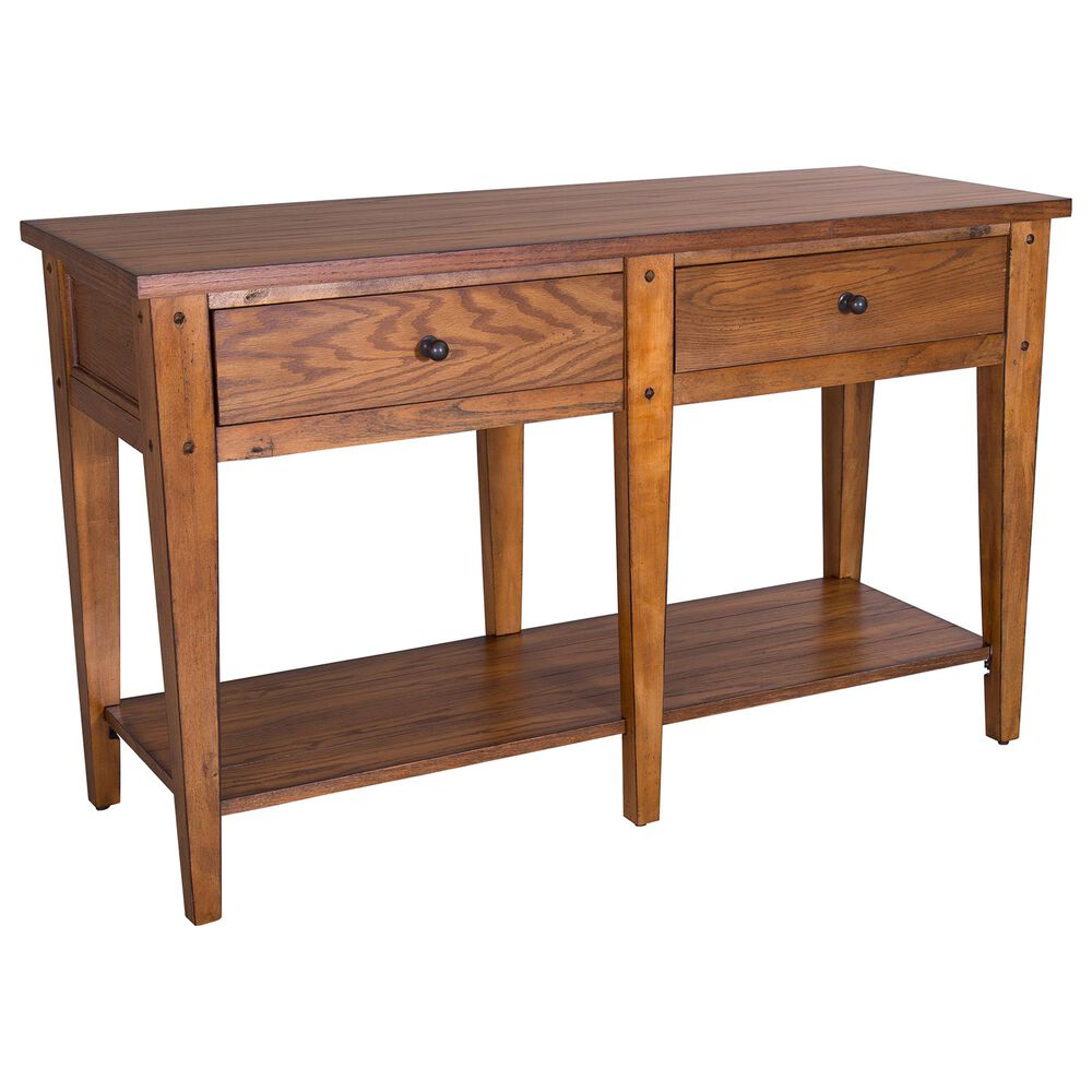 Belle Furnishings Lake House Sofa Table in Medium Brown, , large