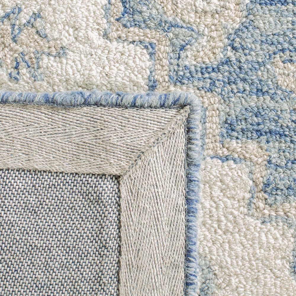Safavieh Micro-Loop MLP503M 9&#39; x 12&#39; Blue and Ivory Area Rug, , large