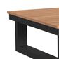 Mayberry Hill Cabana Outdoor Coffee Table with Natural Top in Black, , large