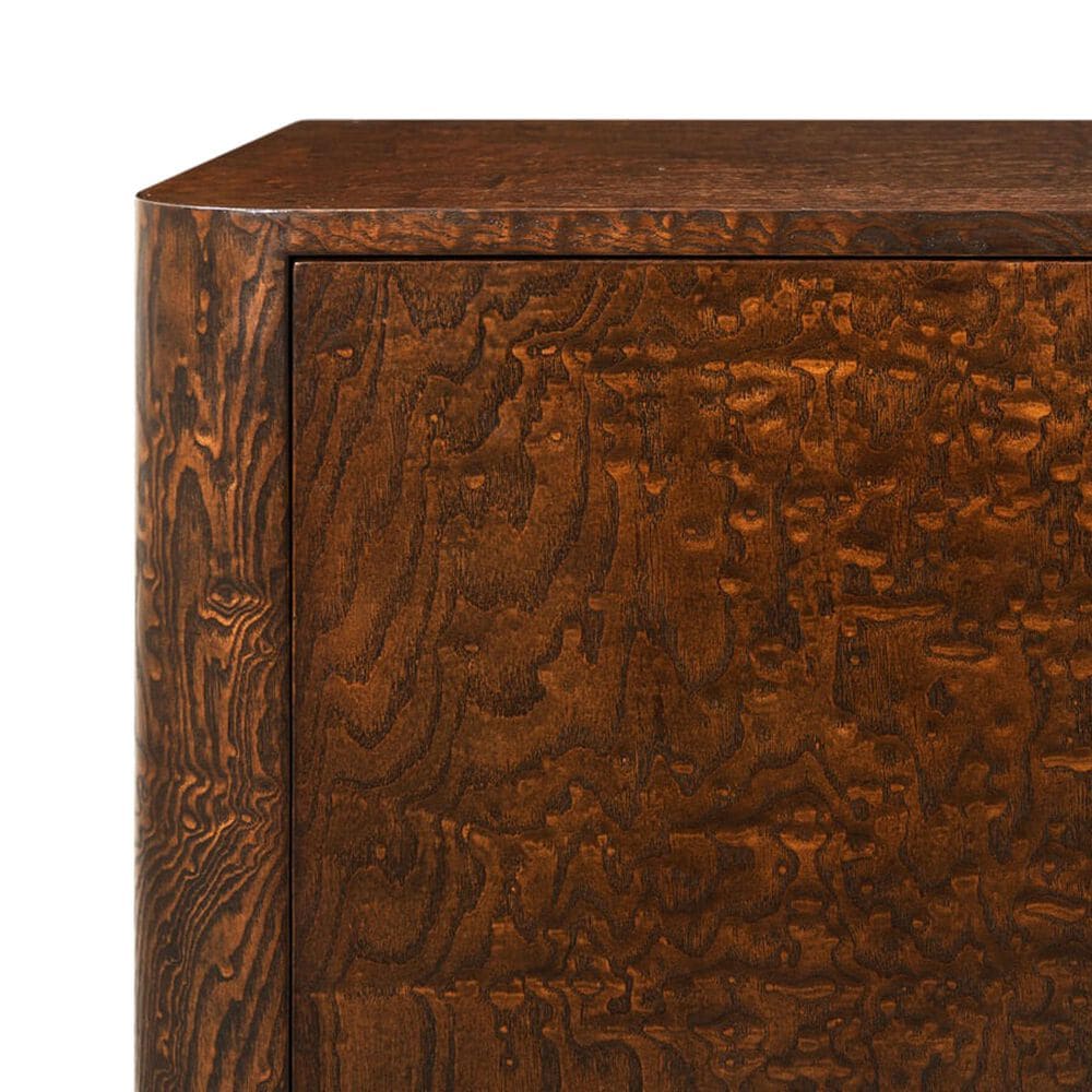 Theodore Alexander Kesden Sideboard in Pyramid Brown and Satin Brass, , large
