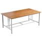 Sunwell Garden Patio Rectangular Coffee Table in Natural and White, , large