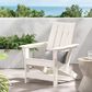 Hearth and Haven Encino Outdoor Plastic Adirondack Chair in White, , large