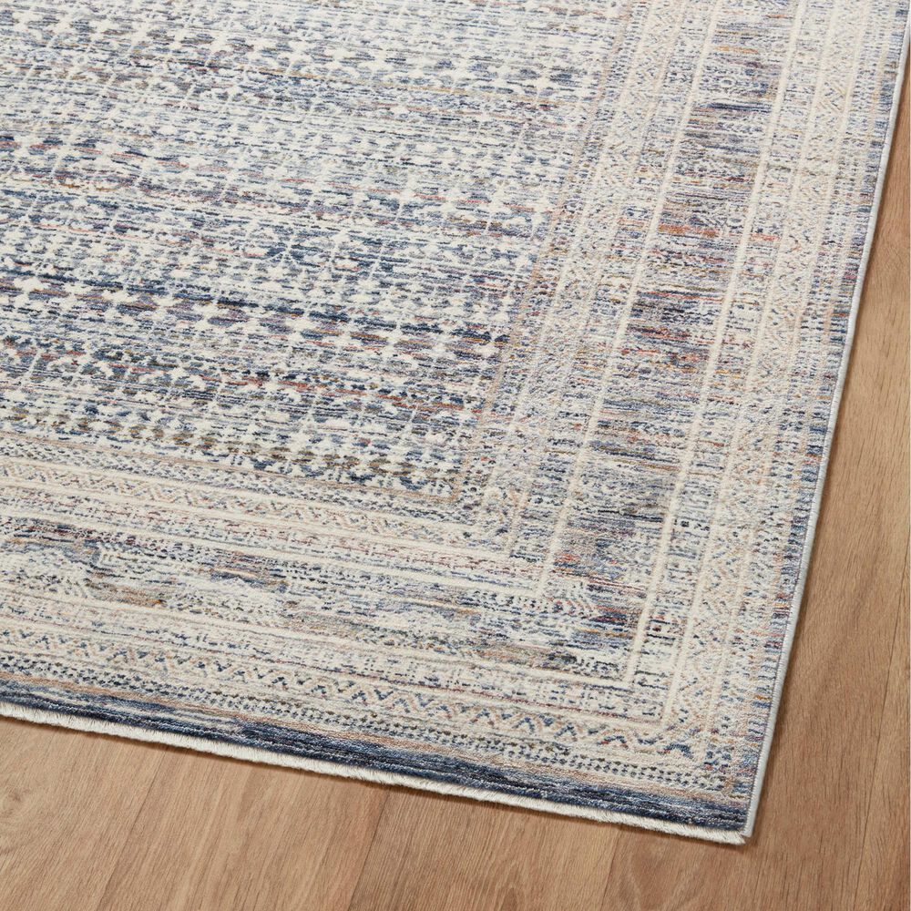 Amber Lewis x Loloi Zuma 2&#39;3&quot; x 3&#39;10&quot; Ocean and Multicolor Area Rug, , large