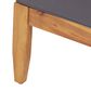 Hearth and Haven Aston 2-Piece Patio Chat Set with Gray Cushion in Teak, , large