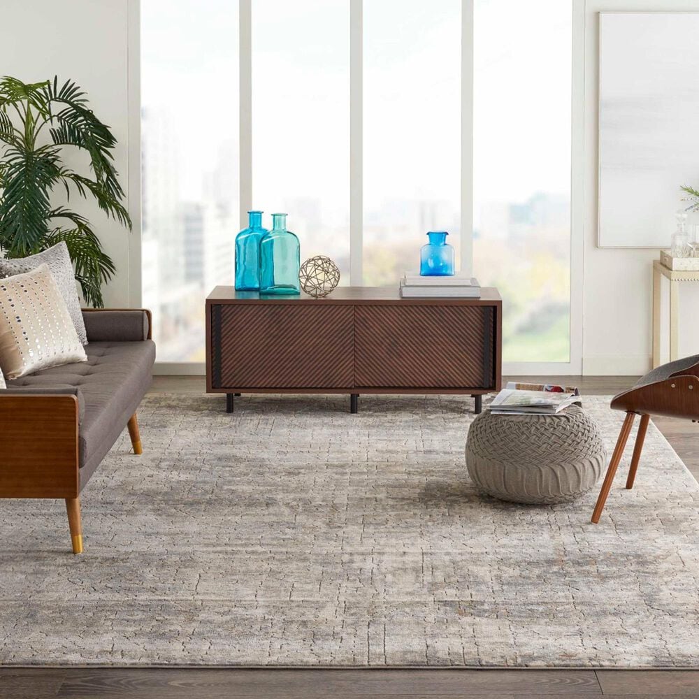 Nourison Quarry QUA03 7&#39;10&quot; x 9&#39;10&quot; Beige and Grey Area Rug, , large