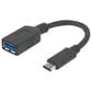 Manhattan SuperSpeed USB-C to USB-A Adapter in Black, , large