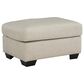 Ashley Santorine Ottoman in Bone, , large