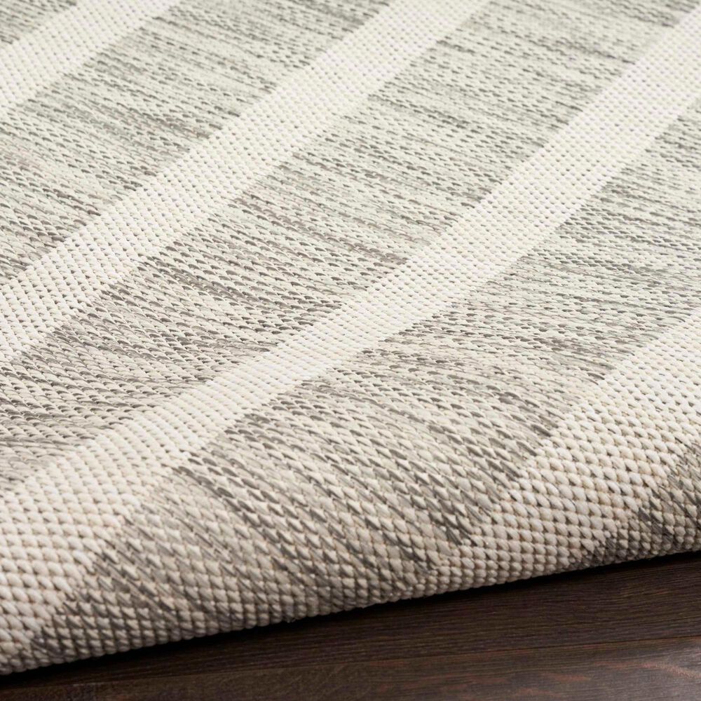 Nourison Positano POS03 Grey and Ivory 9&#39; x 12&#39; Indoor/Outdoor Area Rug, , large