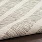 Nourison Positano POS03 Grey and Ivory 9" x 12" Indoor/Outdoor Area Rug, , large