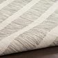 Nourison Positano POS03 Grey and Ivory 9" x 12" Indoor/Outdoor Area Rug, , large