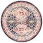 Safavieh Riviera 6"7" Round Charcoal and Gold Area Rug, , large