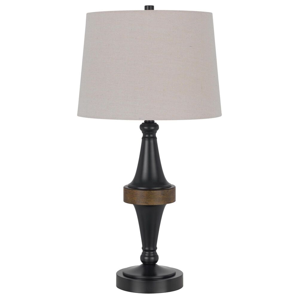 Cal Lighting Arbor Table Lamp in Dark Bronze and Walnut Brown, , large