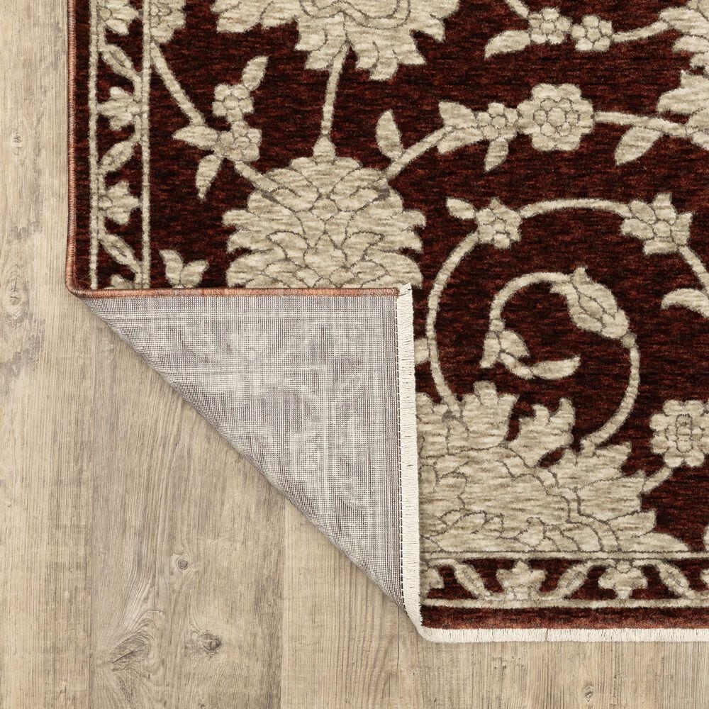 Oriental Weavers Capella Red and Beige 6&#39;7&quot; x 9&#39;6&quot; Area Rug, , large