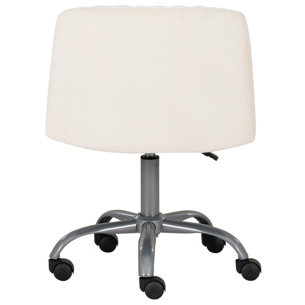 Linon Home Decor Stratton Office Chair in Off White, , large