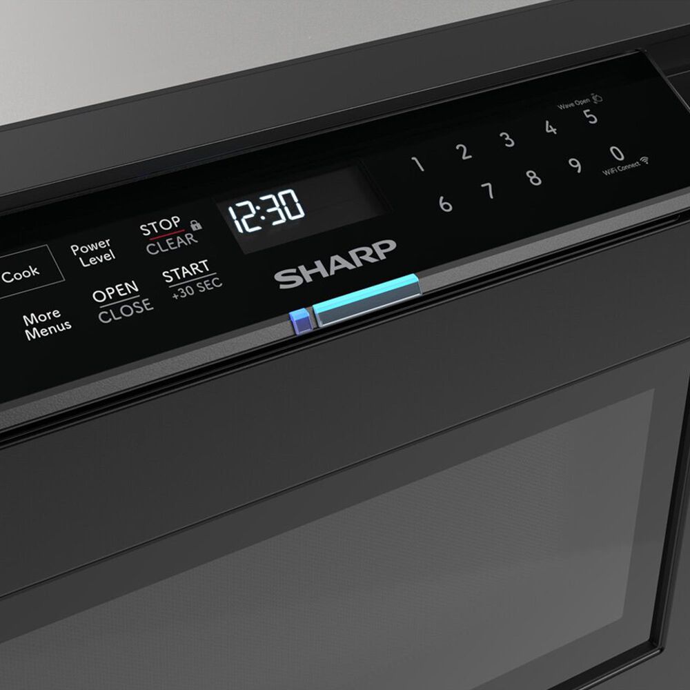 Sharp 1.2 Cu. Ft. Built-In Smart Microwave Drawer Oven with Easy Wave Open in Black, , large