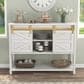 Furniture of America Bazan Buffet in White Oak and Gold, , large