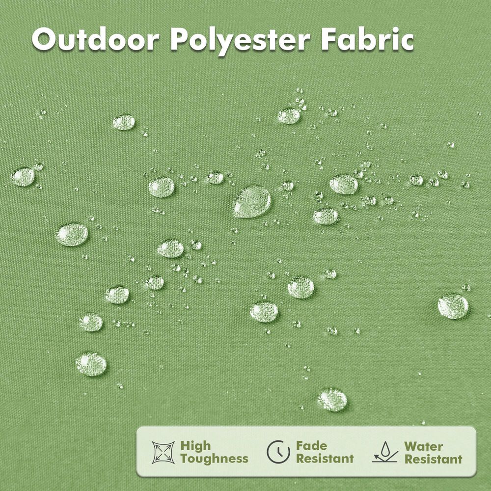 HOMLUX 8-Piece Patio Conversation Set with Fire Pit Table in Green, , large