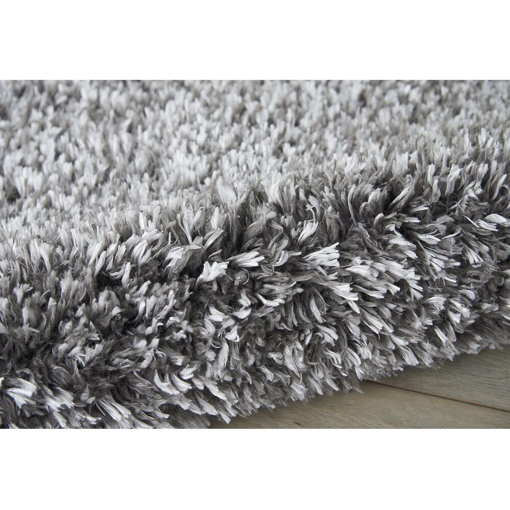 Nourison Luxe Shag LXS01 8&#39;2&quot; x 10&#39; Charcoal Area Rug, , large