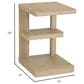 Golden Wave Furniture Pacific Grove Chairside Table in Sand Dune, , large