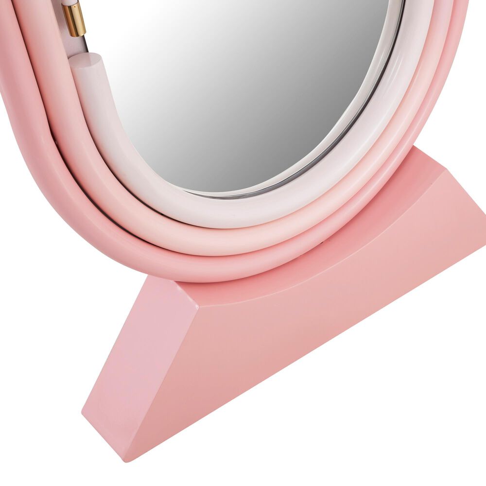 Tov Furniture Neon Floor Mirror in Pink Nebraska Furniture Mart
