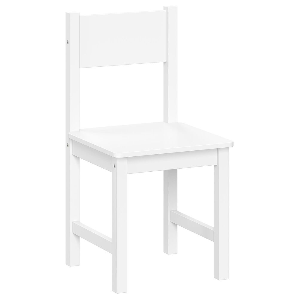 RiverRidge Home 2-Piece Kid Desk and Chair Set with Cubbies and Bookracks in White, , large