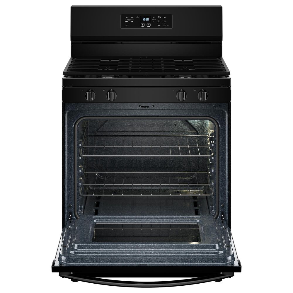Whirlpool 5 Cu. Ft. Freestanding Gas Range with No Preheat Mode in Black, , large