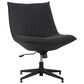 Impressions Vanity Lisa Vanity Chair with Dark Grey Cushion in Black, , large