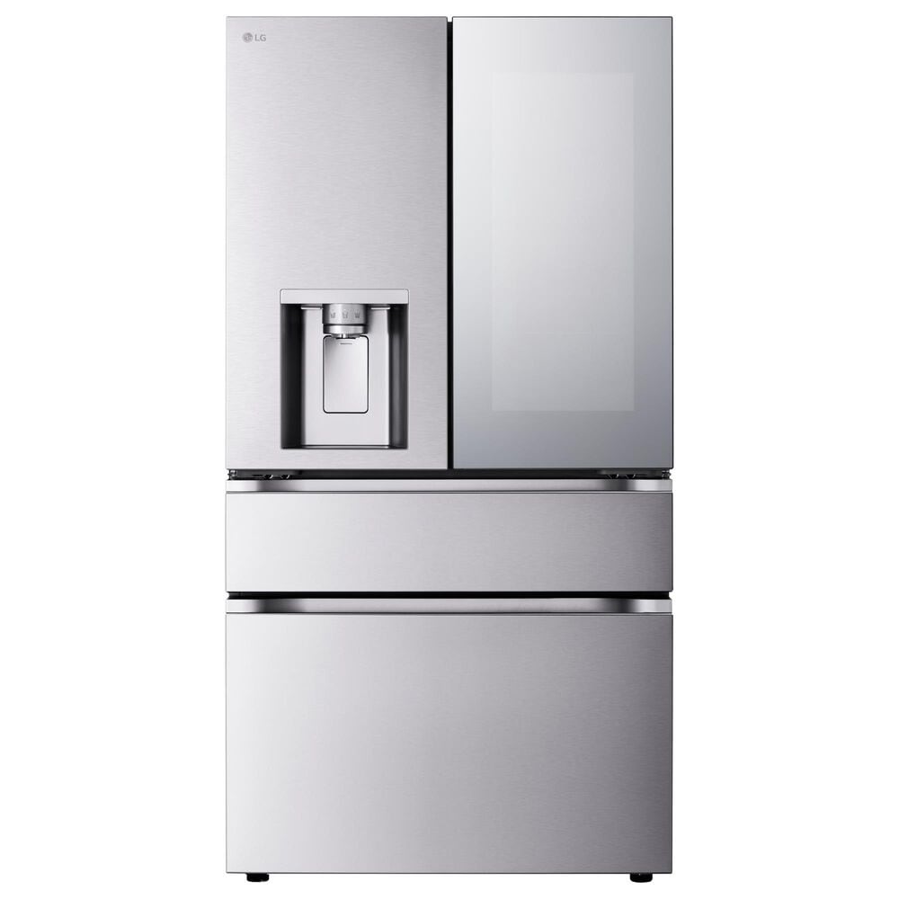 LG 28.6 Cu. Ft 4-Door French Door Refrigerator with Mirror Instaview in PrintProof Stainless Steel, , large