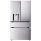 LG 28.6 Cu. Ft 4-Door French Door Refrigerator with Mirror Instaview in PrintProof Stainless Steel, , large