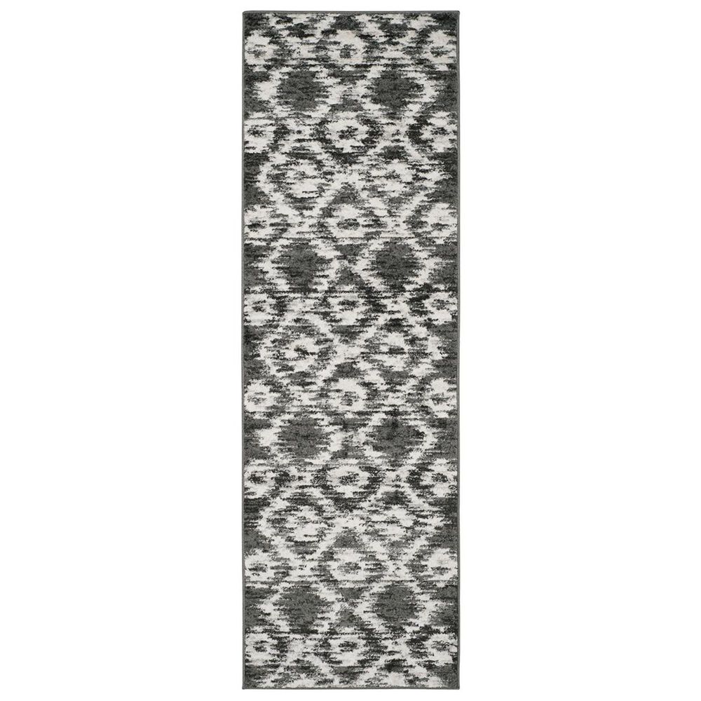 Safavieh Adirondack ADR118R-26 2&#39;6&quot; x 6&#39; Charcoal/Ivory Runner, , large