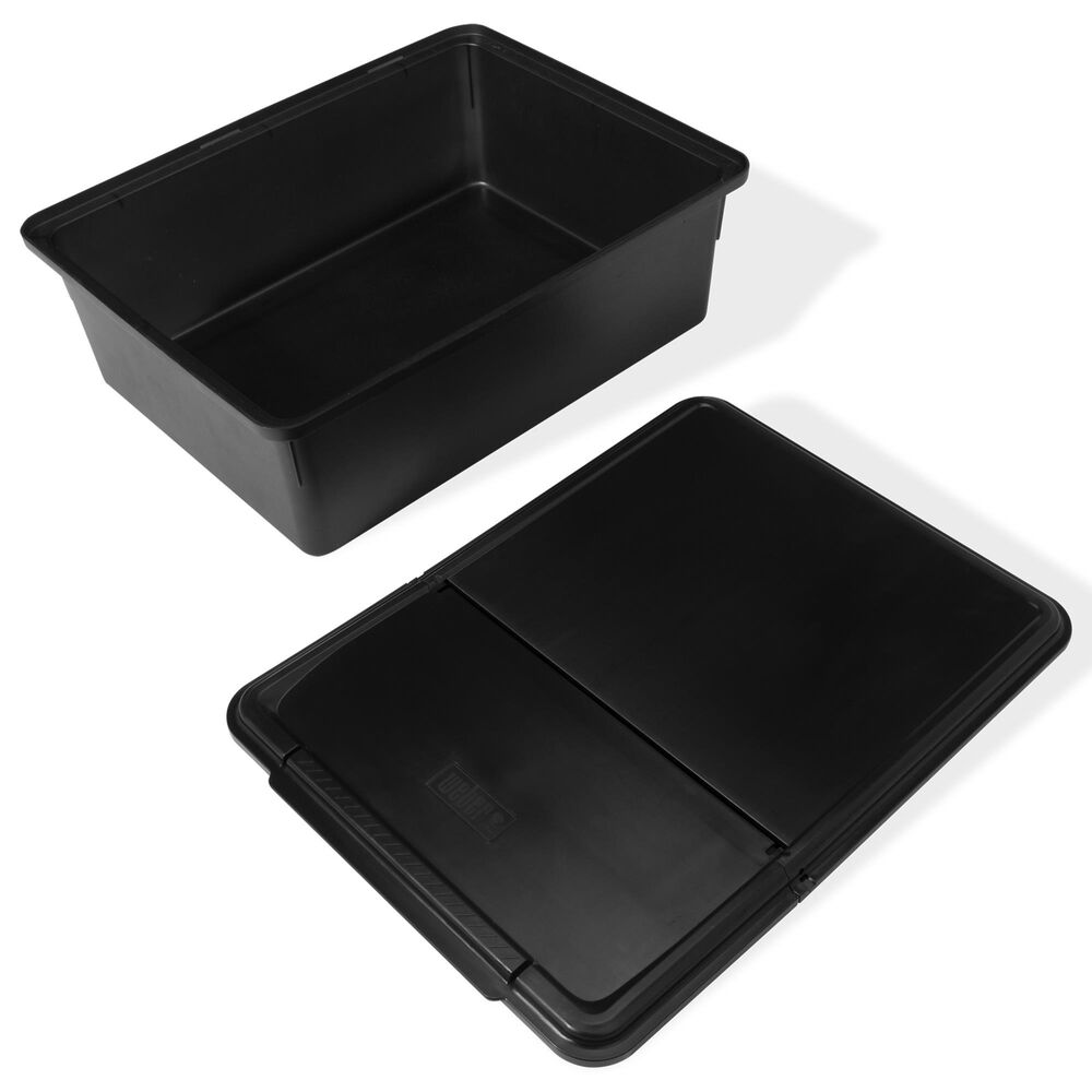 Weber Works Outdoor Storage Bin in Black, , large