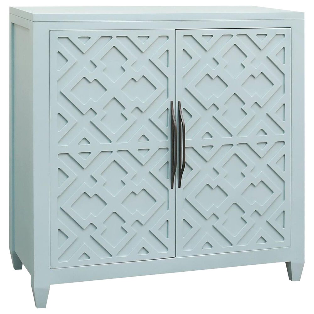 Stein World Topher 2-Door Cabinet in Aqua Marine, , large