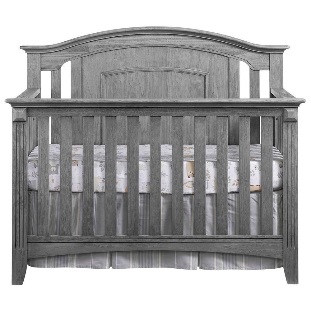 Oxford Baby Willowbrook 4-In-1 Convertible Crib in Graphite Gray, , large