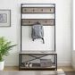 Walker Edison 72" Hall Tree in Grey Wash, , large