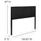 Flash Furniture Bristol Full Upholstered Headboard in Black, , large