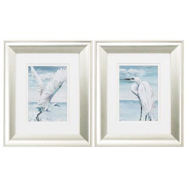 Propac "Beach Heron" Wall Art in Turquoise (Set of 2), , large