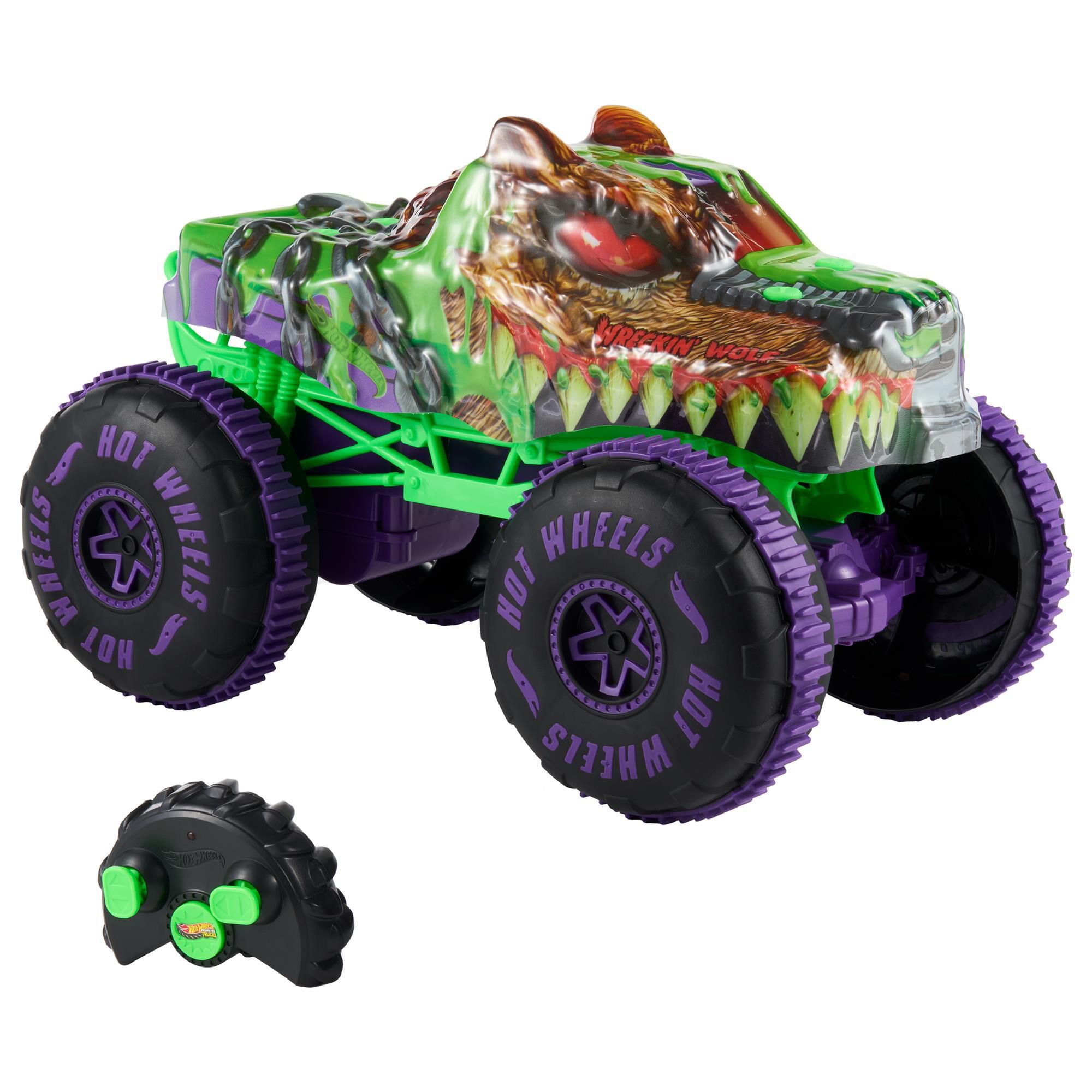 Hot Wheels Monster Trucks Mutant Chaos - Wreckin Wolf Remote