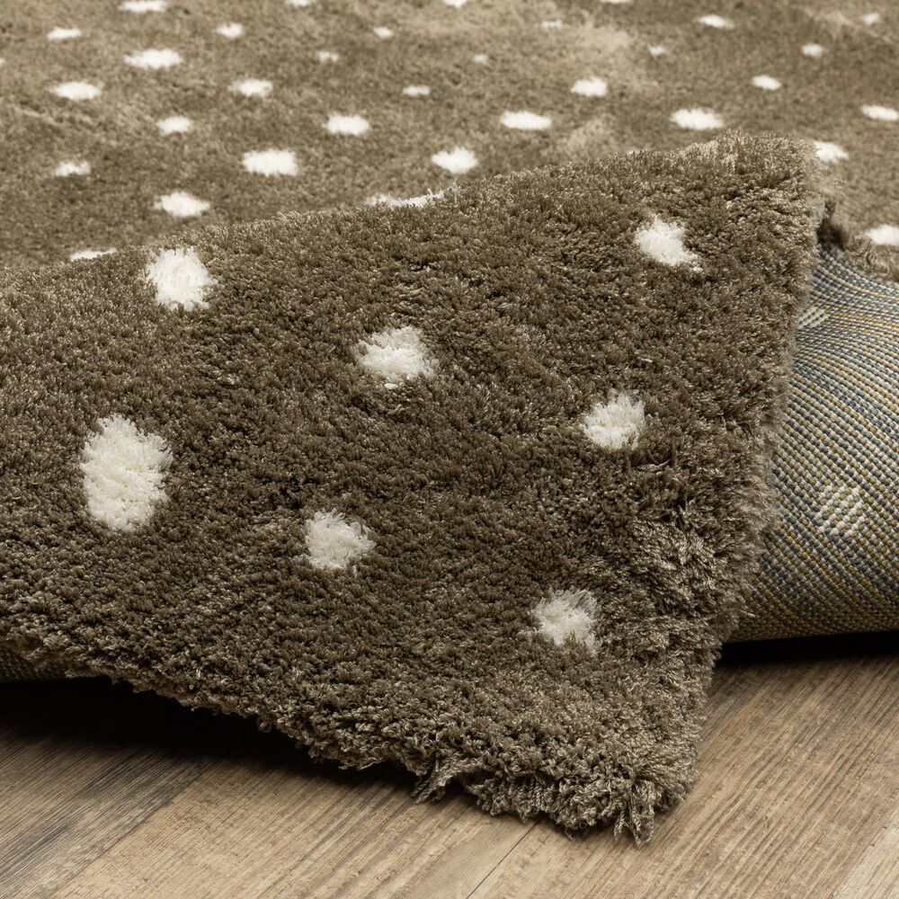 Oriental Weavers Galileo GAL03 Brown and Ivory 5&#39;3&quot; x 7&#39;6&quot; Area Rug, , large