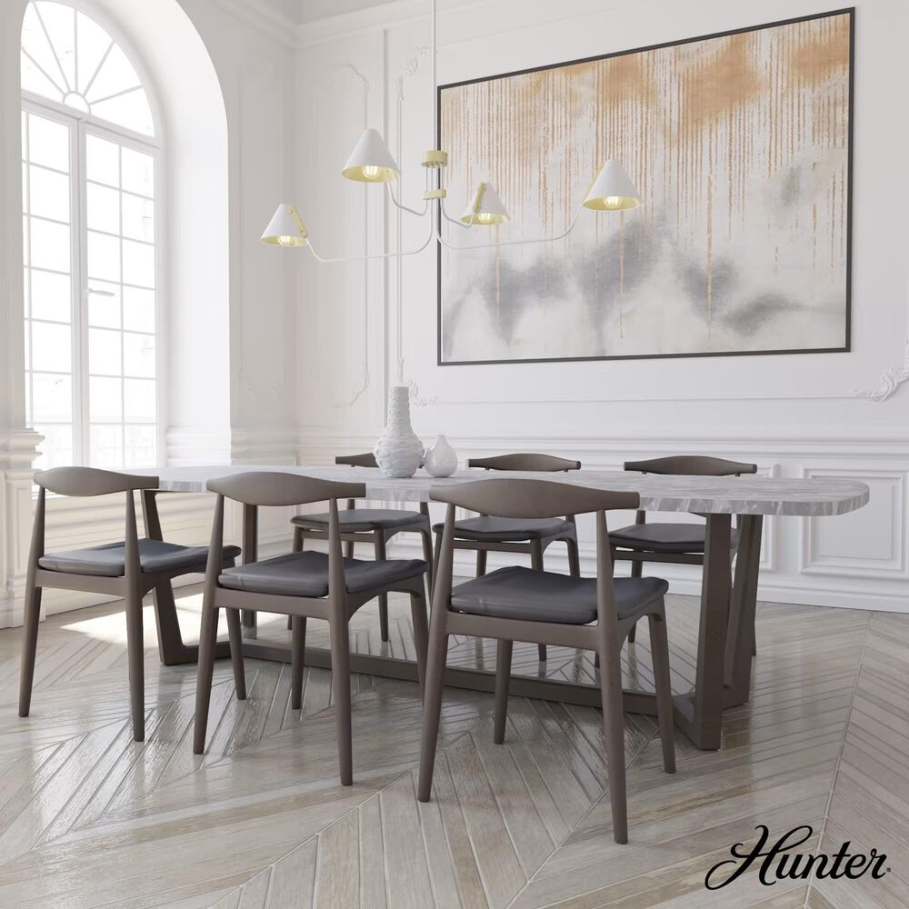 Hunter Grove Isle 4-Light Chandelier in Matte White, , large