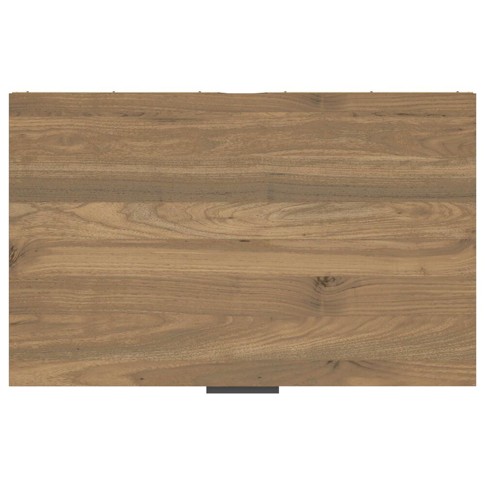 Ashley Deanlow 5-Drawer Chest in Honey Brown and Dark Pewter, , large
