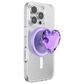 PopSockets MagSafe Circle PopGrip in Crystal Heart Lavender, , large